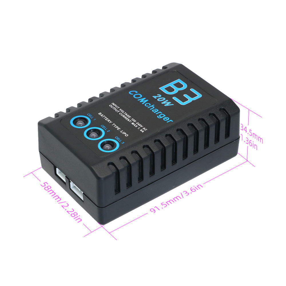 Rc Hobbyking - ComCharger Imax B3 20WPortable Battery Balance