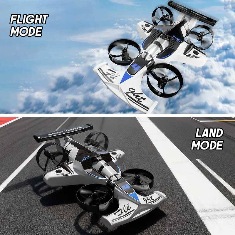 Top Rc Hobby Mini Xcub - 2in1 Mini Drone Air-Ground Flying Car