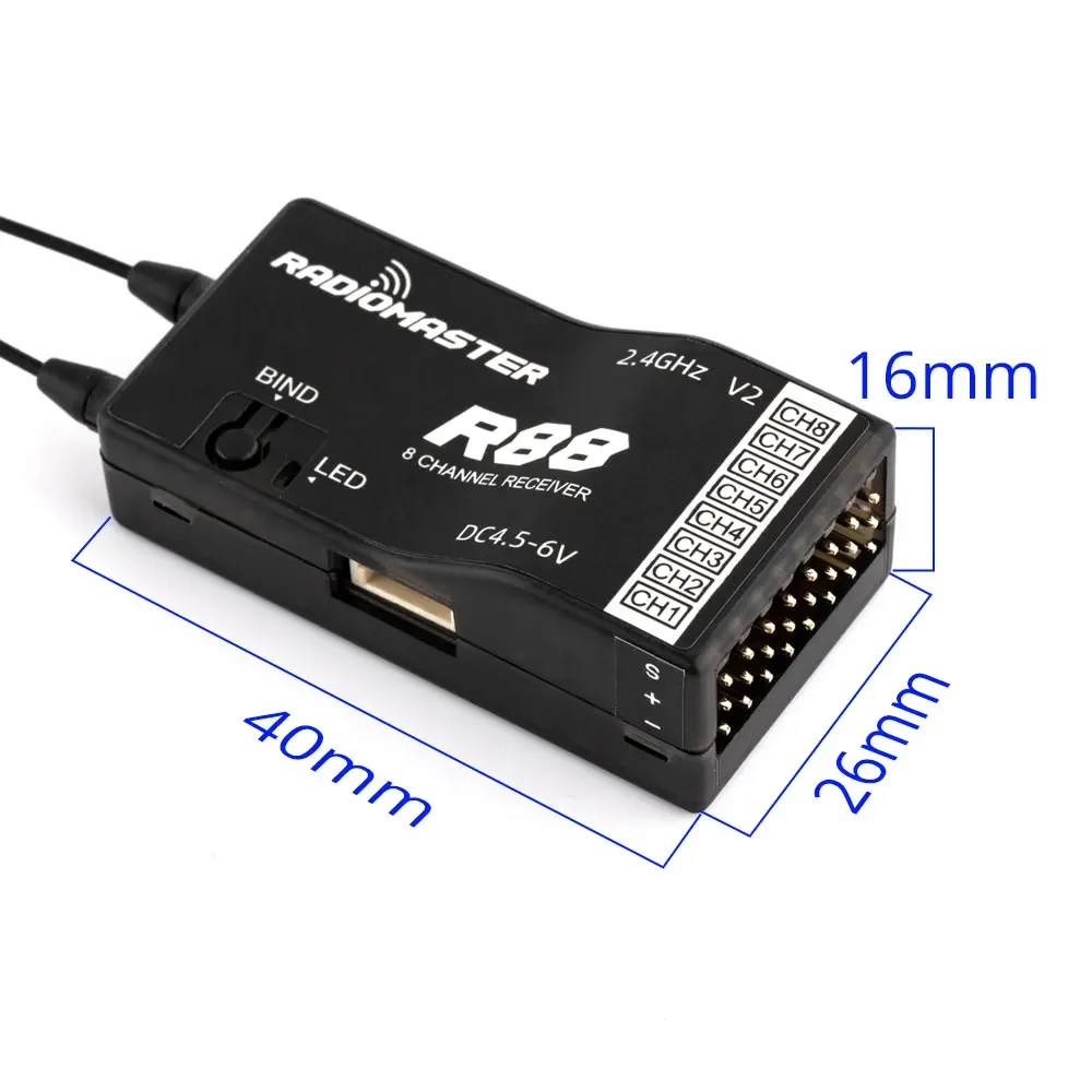RadioMaster R88 V2.0 8ch SFHSS – Receiver Sbus 8Ch recenzja i cena