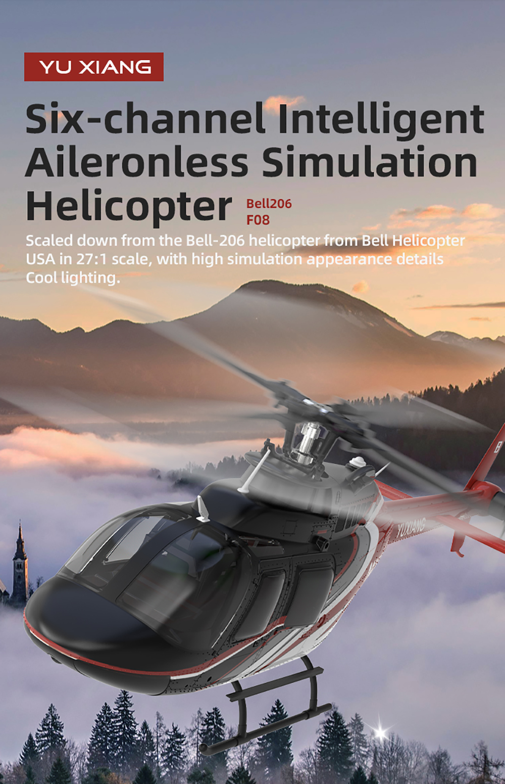 YU XIANG RC Airplane 2.4G 6CH  – Rc Hobby Helicopter recenzja i cena