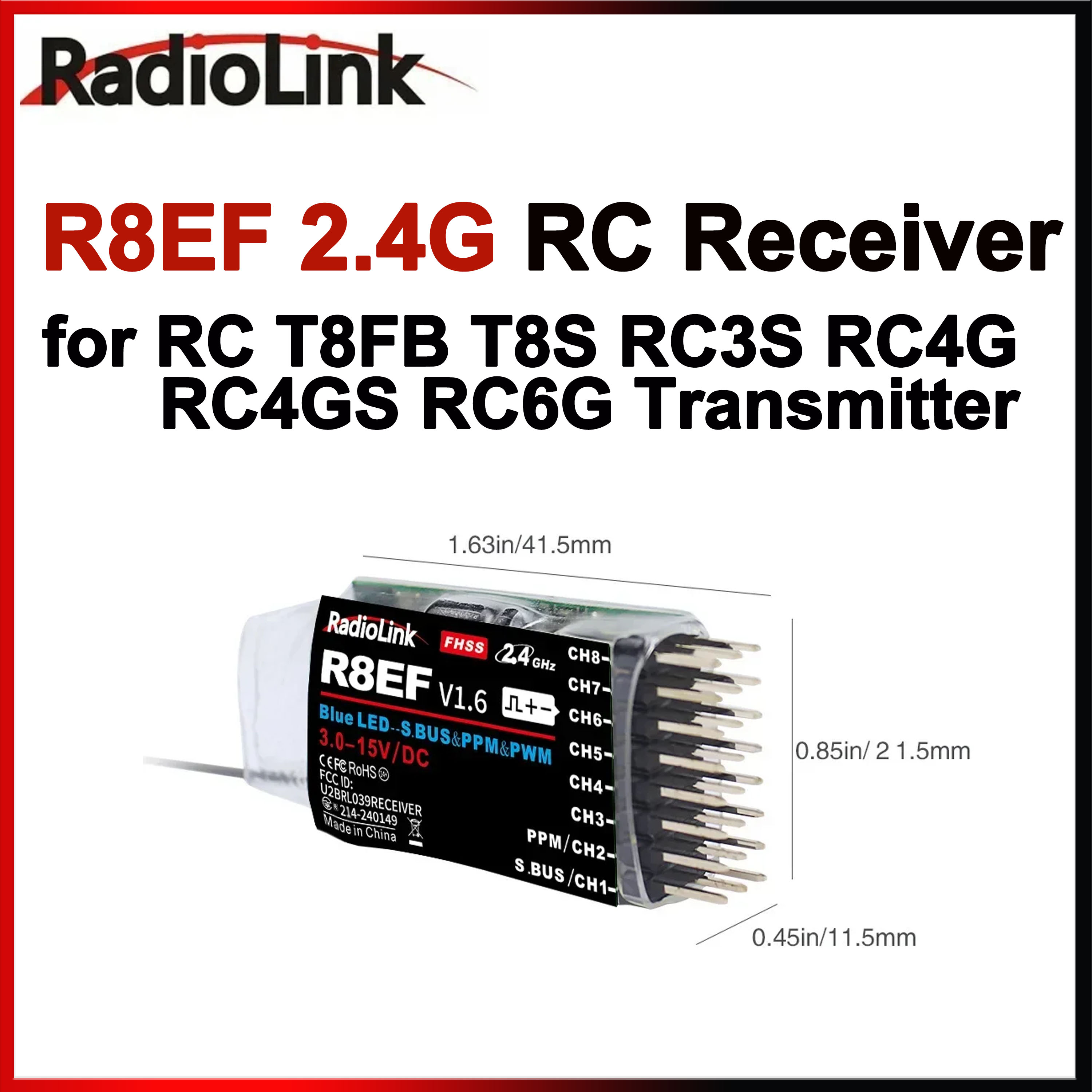 Radiolink R8EF Receiver 2.4G 8 – Receiver Sbus 8Ch recenzja i cena