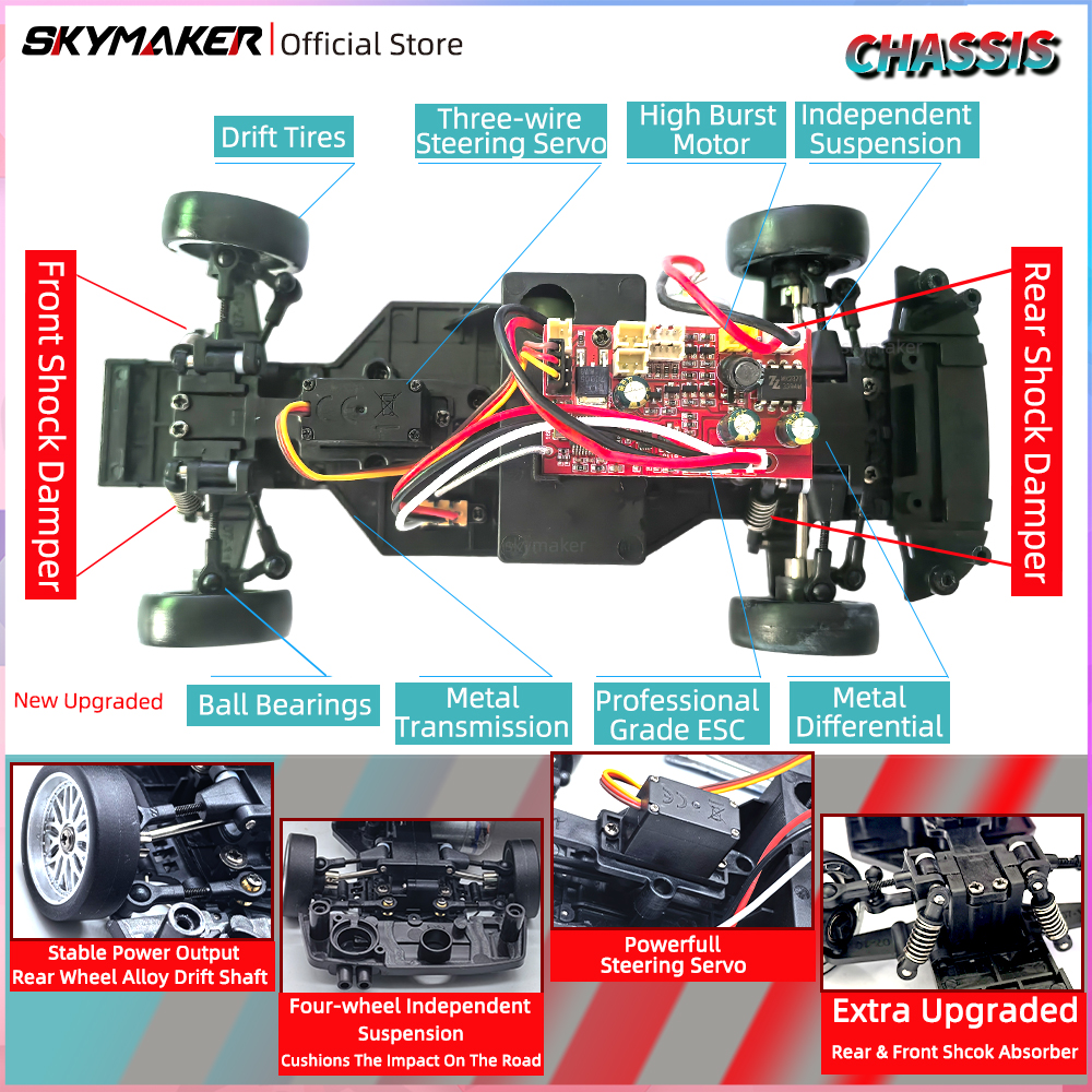 Skymaker 1/18 RC Drift Car LDR – Rc Hobby Tech Bali recenzja i cena