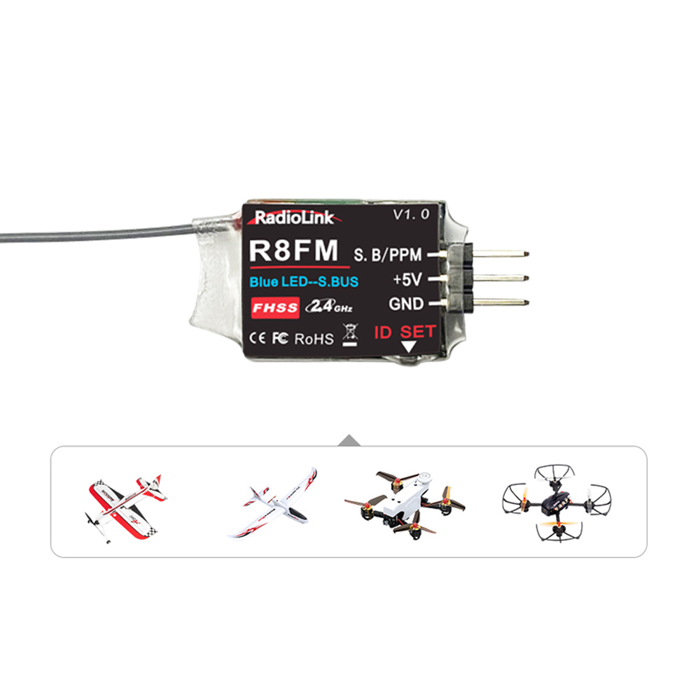 Radiolink 2.4GHz R8FM 8CH RC R – Receiver Sbus 8Ch recenzja i cena