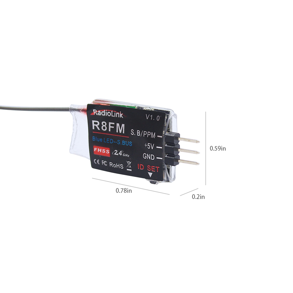 Radiolink 2.4GHz R8FM 8CH RC R – Receiver Sbus 8Ch recenzja i cena